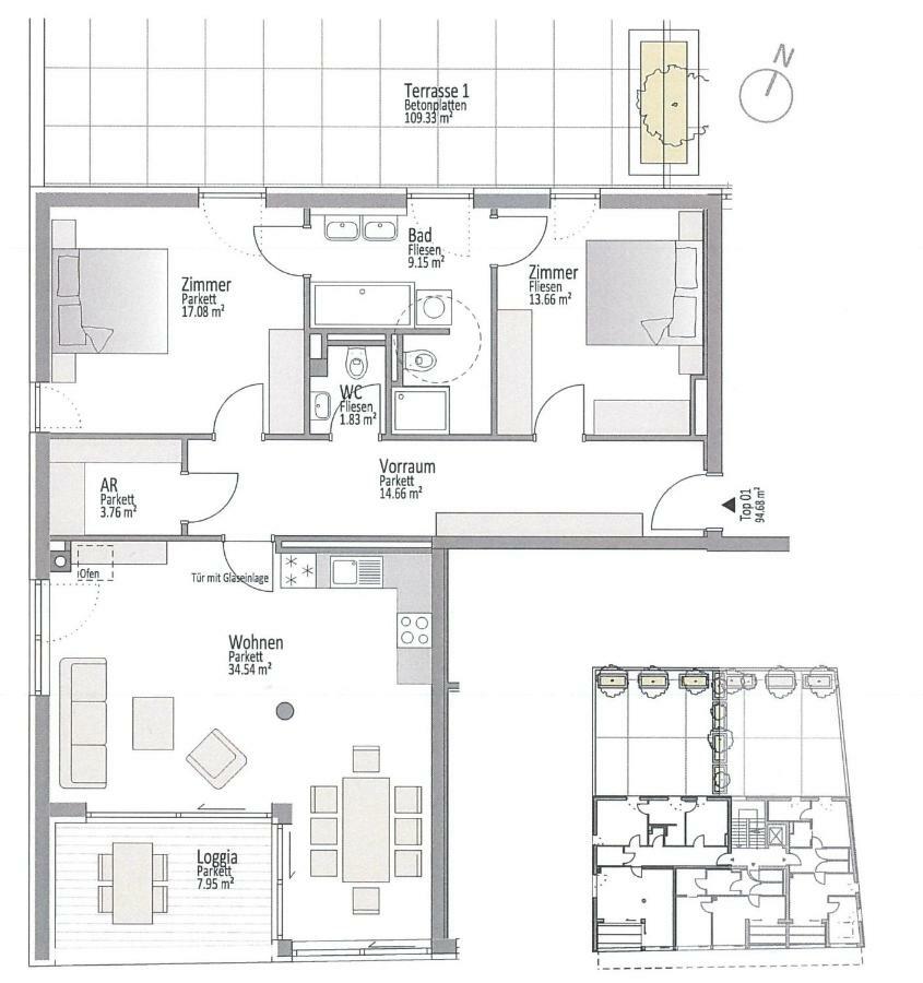 Ferienwohnung Narzisse - City Appartement Im Kurpark Bad Aussee Exteriör bild